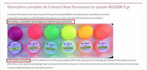 Les colorants classiques