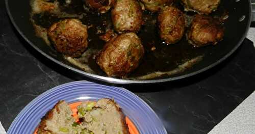 Boulettes fourrées aux haricots verts