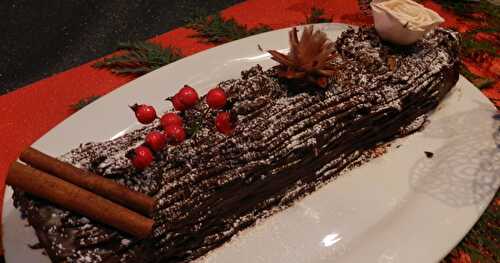 Bûche au chocolat Noël 2017