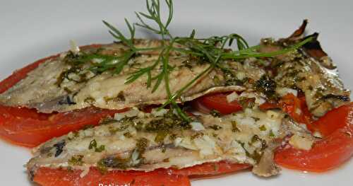 Cabillaud sur lit de tomates et ses herbes