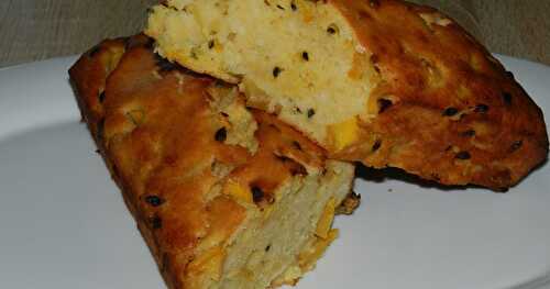 Cake aux fruits de la passion-mangue