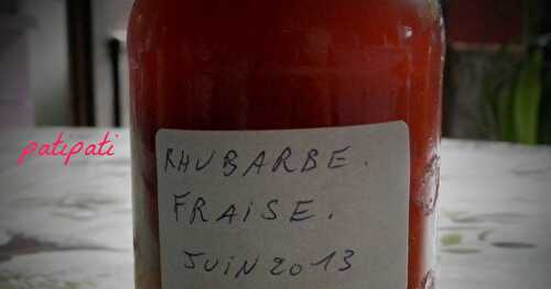 Confiture rhubarbe-fraises (facile)