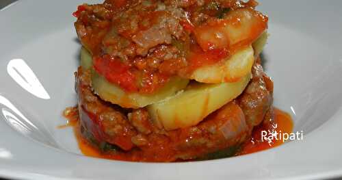 Galettes de viande hachée fourrées aux pomme de terre