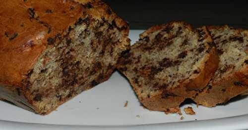 Gâteau aux bananes et pépites de chocolat