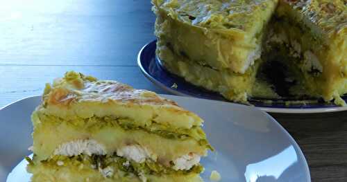 Gâteau de pomme de terre au chou vert et cabillaud