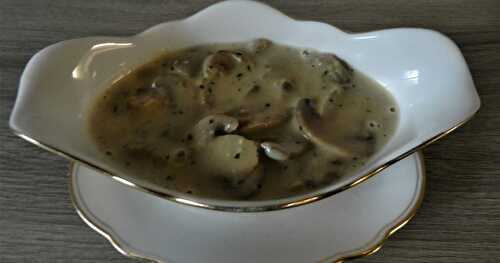 Sauce aux champignons crème