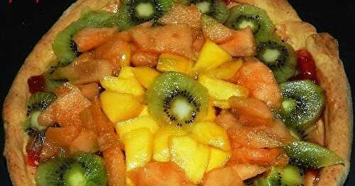 Tarte aux fruits exotiques