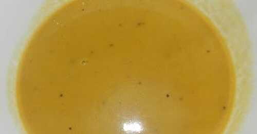 Velouté de potiron crémé au boursin-poivre