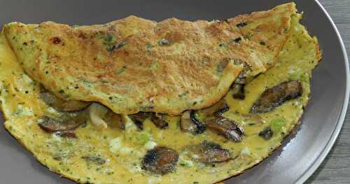 Omelette aux champignons