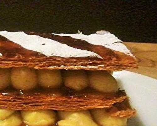 MILLEFEUILLE VERSION 2: CARAMEL AU BEURRE SALÉ, VANILLE BOURBON ET FÈVE DE TONKA