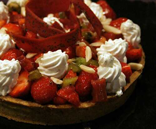 TARTE FRAISES-RHUBARBE