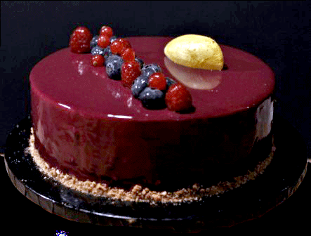 ENTREMET CASSIS ET VANILLE-VIOLETTE