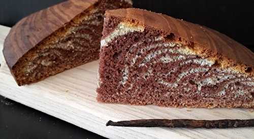 Gâteau marbré gianduja vanille facile - Patisserie.news