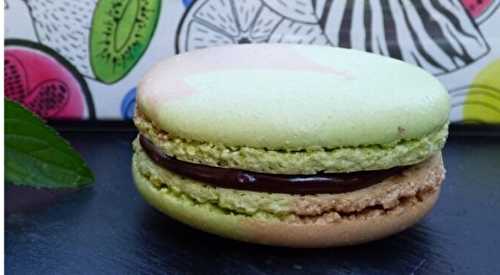 Macarons menthe chocolat délicieusement irresistible - Patisserie.news