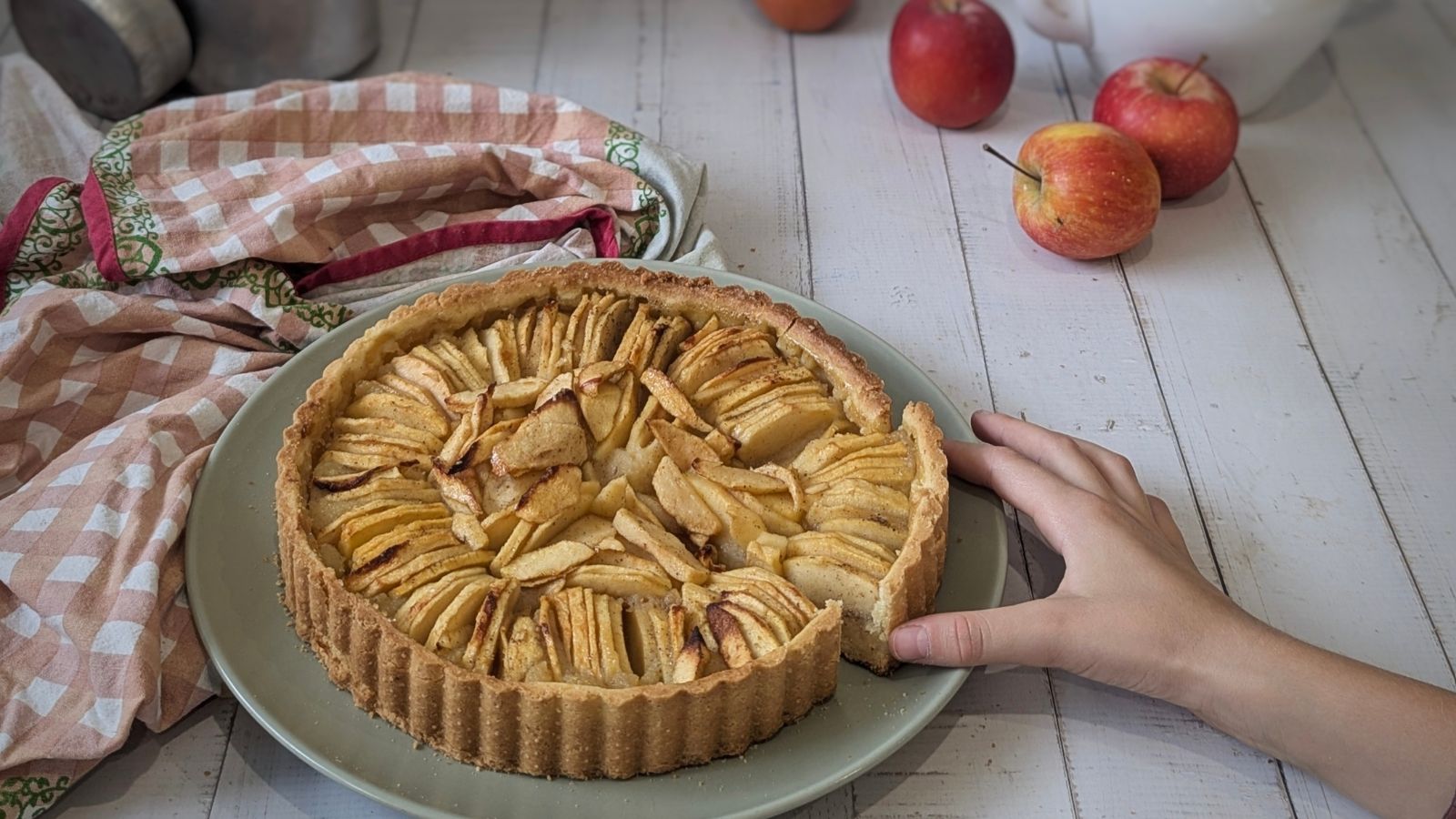 Tarte aux pommes à la compote