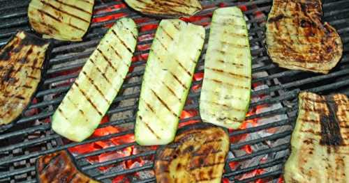 Aubergines et courgettes au barbecue