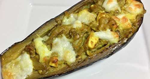 Aubergines farcies aux saveurs indiennes