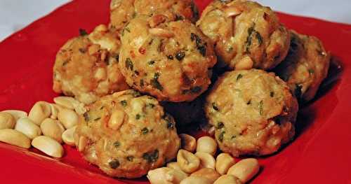 Boulettes de poulet aux cacahuètes