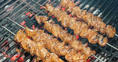 Brochettes de boeuf au BBQ