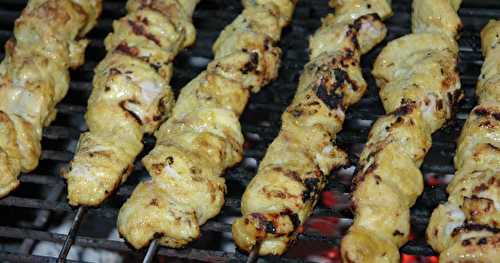 Brochettes de poulet au BBQ