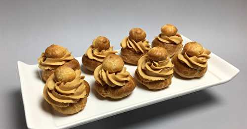 Choux Dulcey, caramel et vanille