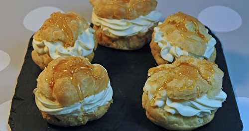 Choux, fleur d’oranger et caramel