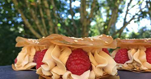 Mille-feuilles framboises et dulcey