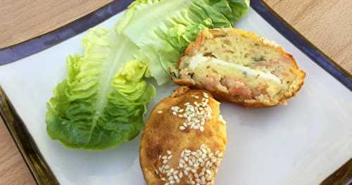 Muffins au saumon fumé et coeur de babybel