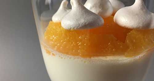 Panna cotta fleur d’oranger et oranges