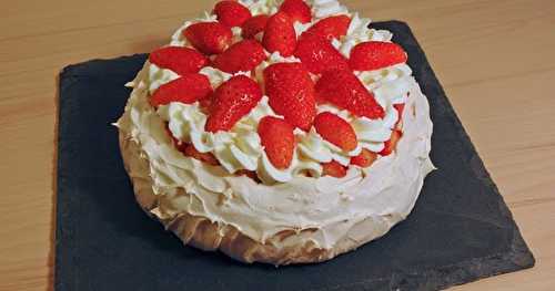 Pavlova aux fraises