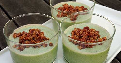 Potage glacé concombre et roquette