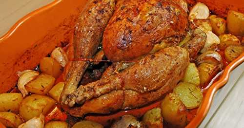 Poulet rôti au chorizo