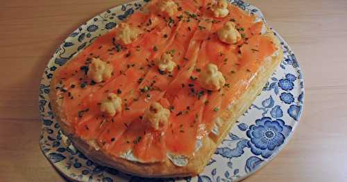 Tarte express au saumon fumé