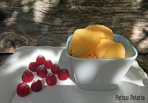 Sorbet aux pêches