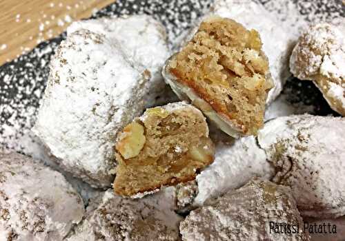 Stollen mini au citron, raisins et amandes