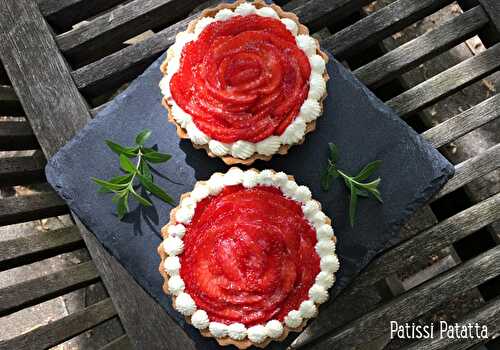 Tartelettes verveine citronnelle et fraises