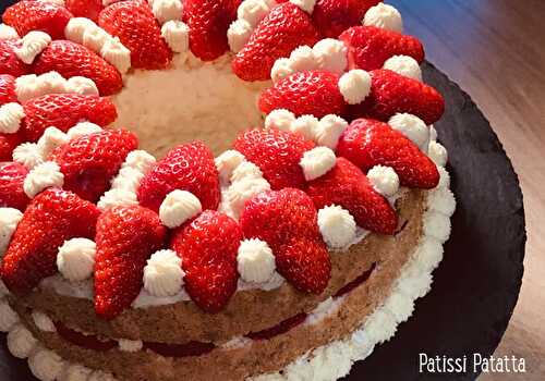 Angel cake aux fraises