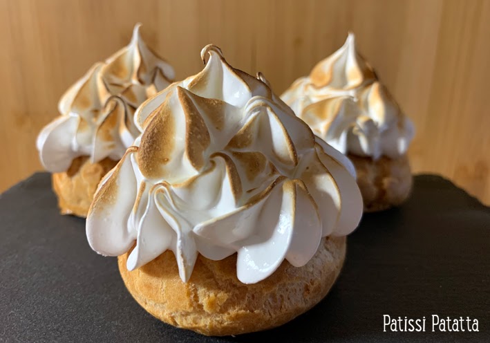 Choux meringués à l’orange sanguine