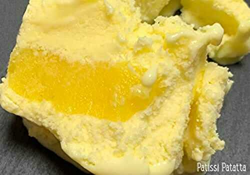 Glace verveine citronnelle et lemon curd