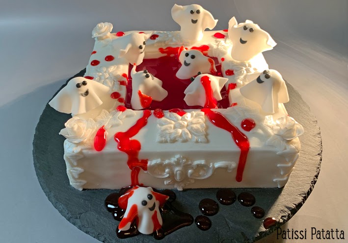 Les Bouhhhs au spa ; gâteau Halloween