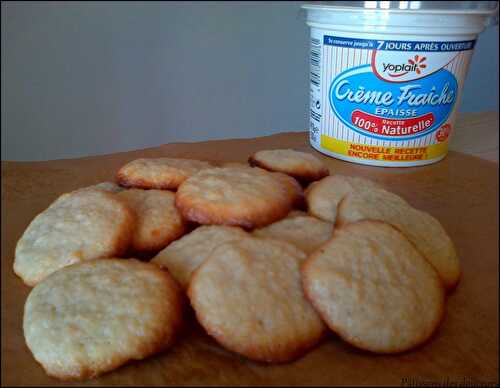 Des biscuits à la crème fraîche sans oeufs - Pâtissons des Douceurs
