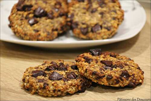 Des Cookies healthy Banane, Flocons d'avoine et Chocolat
