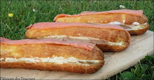 Des Eclairs au Saumon fumé et au Fromage blanc