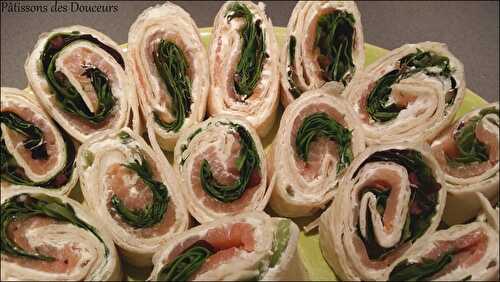 Des Wraps de Saumon fumé et St Moret