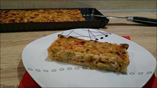 Une Tarte aux Saumon fumé et Poireaux