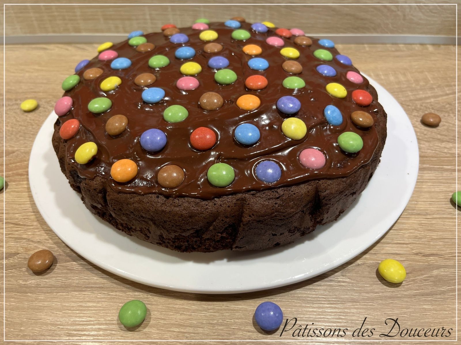 Un Moelleux au Chocolat et Smarties