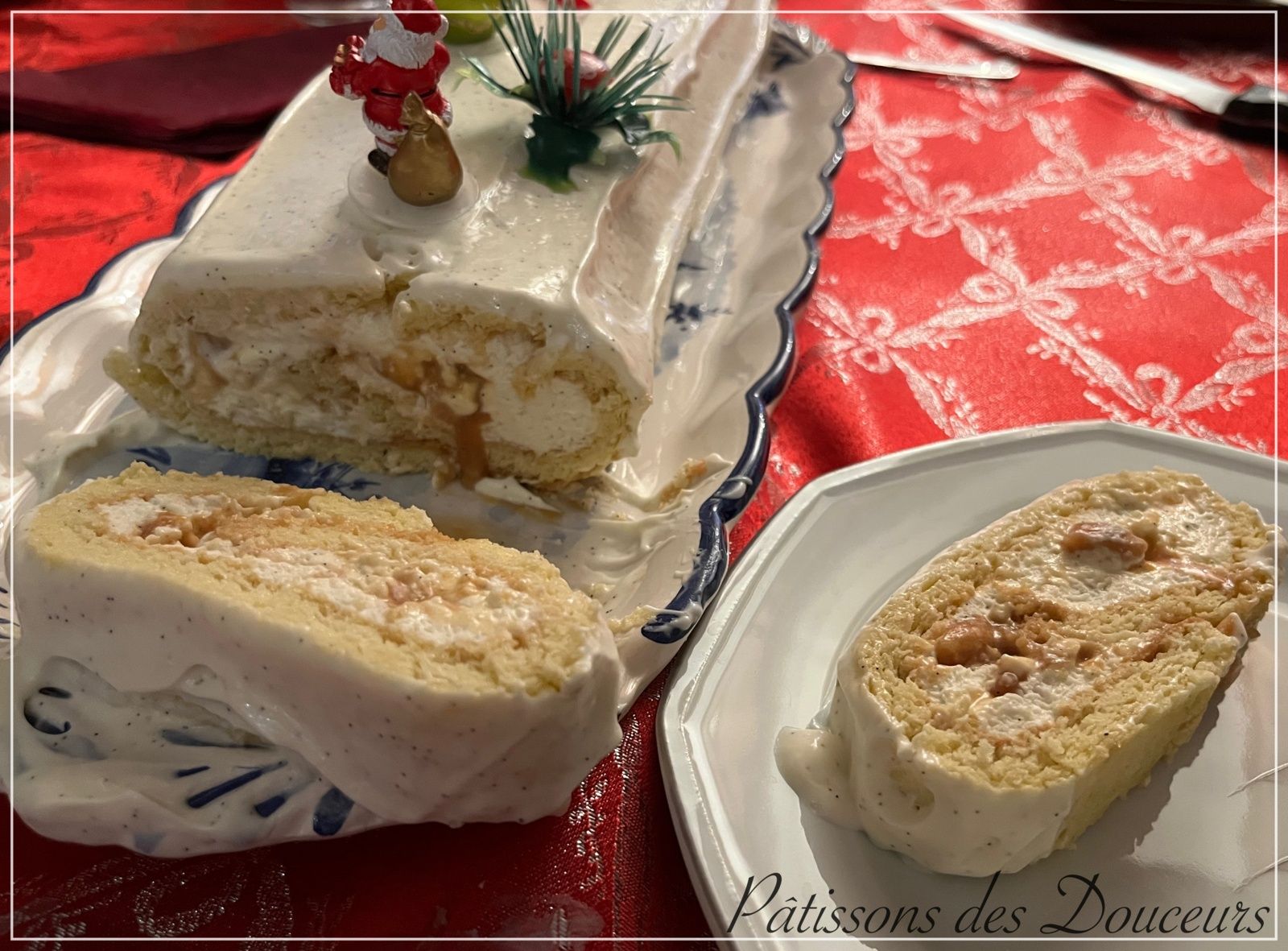 Une Bûche Vanille, Caramel et Cacahuètes