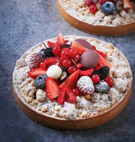 La tarte crumble fruits rouges