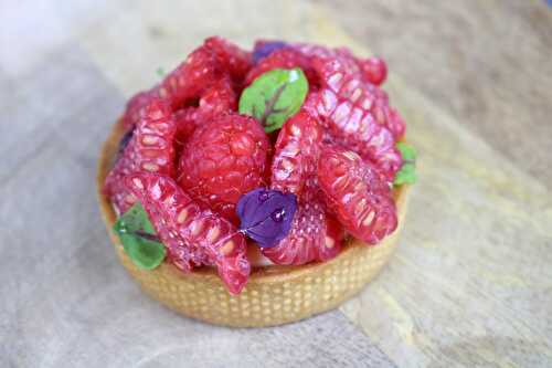 La tarte aux framboises