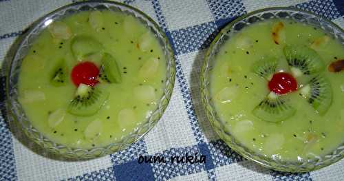 Crème dessert au kiwis